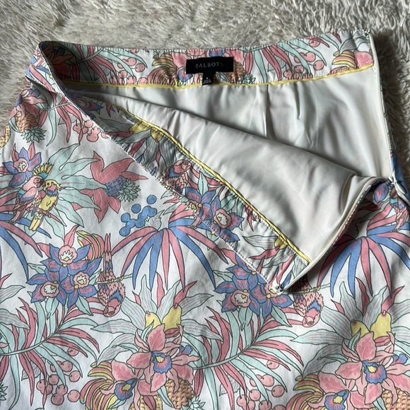 Talbots Skirt  Floral Straight  Mini Casual Preppy size 8 - Picture 7 of 16